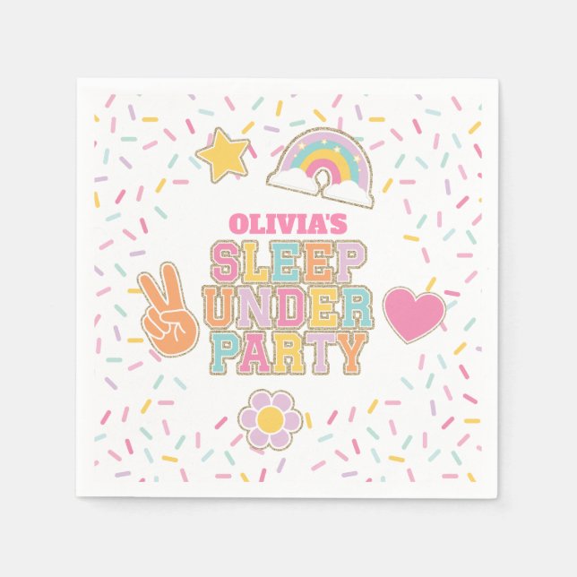 Patch Preppy Sleep under Birthday Napkins (Front)
