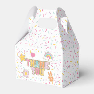 Patch Preppy Thank You Birthday Favor Boxes