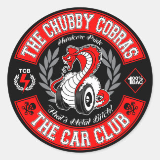 Patch Red 1.5" Classic Round Sticker