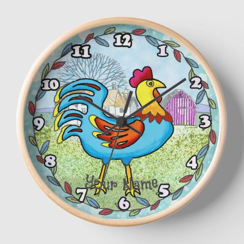 Patch Rooster custom name  Clock