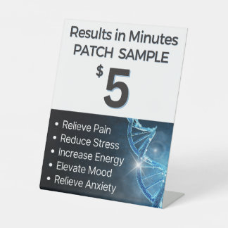 Patch Sample - $5 Pedestal Sign