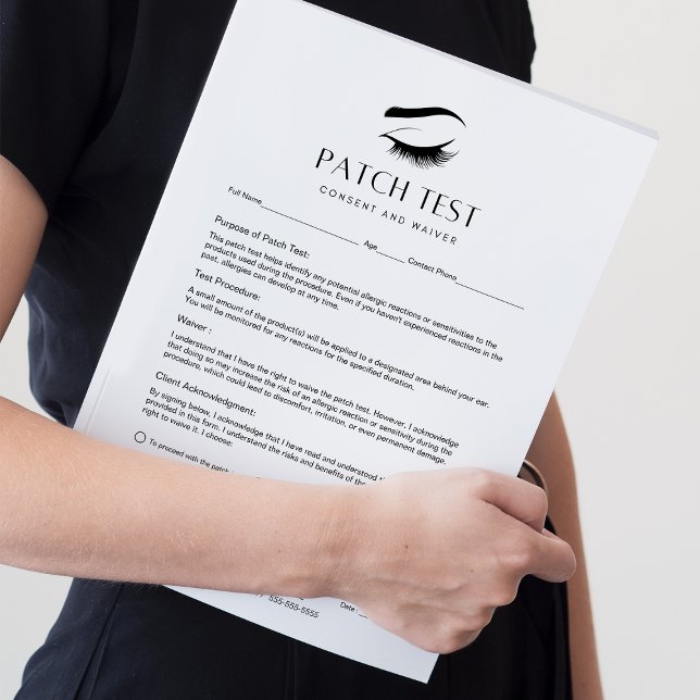 Patch Test Client Consent Form Waiver 40 Pages  Notepad (Creator Uploaded)