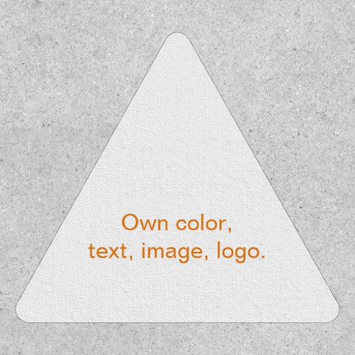 Patch Triangle uni White _ own Color