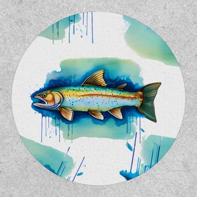 Patch - Watercolor Series: Trout/Salmon (Front)