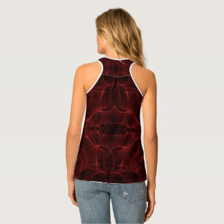 patched pattern tank top