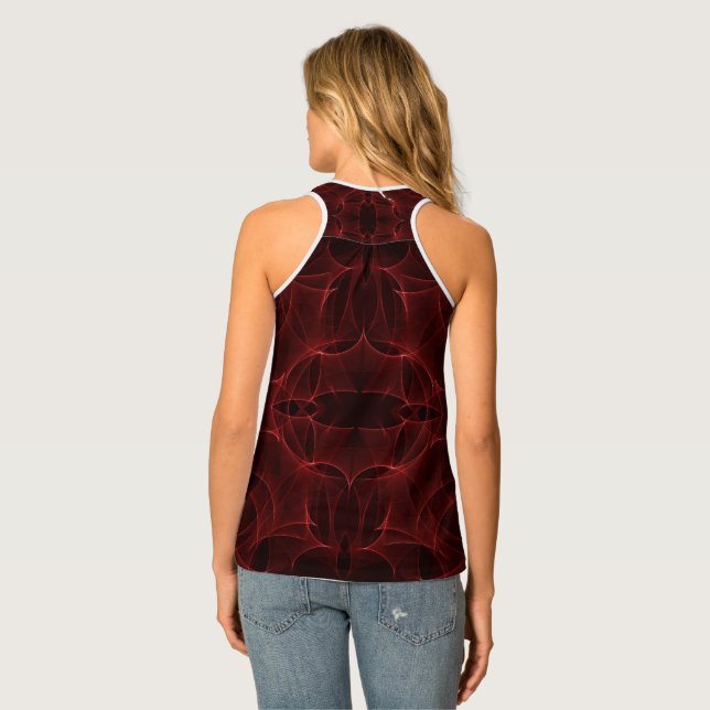 patched pattern tank top (Back Full)