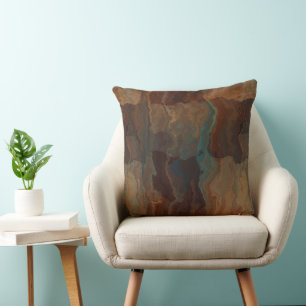 Patches of the Desert Throw Pillow
