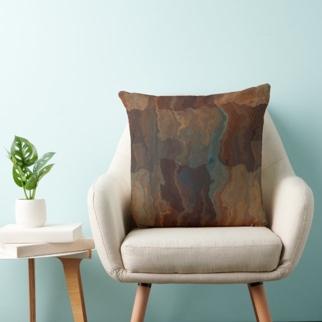 Patches of the Desert Throw Pillow (Chair)