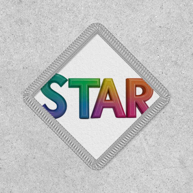Patches STAR Text And Shape Also (Front)