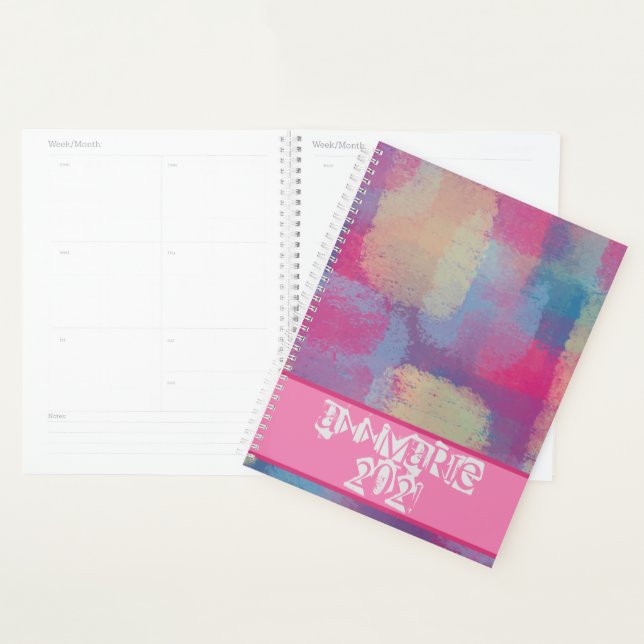 Patchwork Abstract w/Name Notebook (Display)