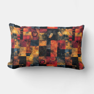 Patchwork African Inspiration Lumbar Pillow