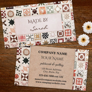 Patchwork and Quilting Business Card