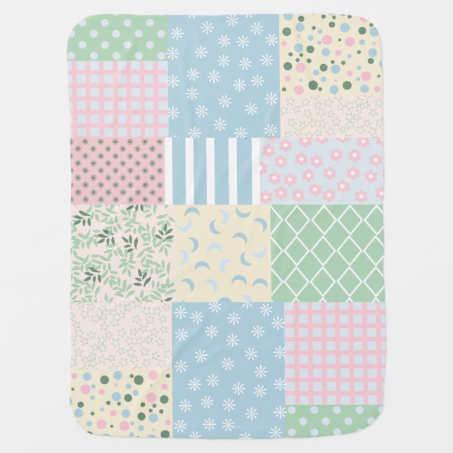 Patchwork  baby blanket (Front)
