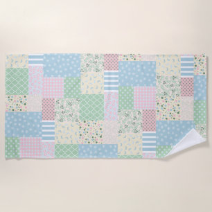 Patchwork beach towel