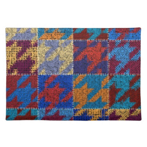 Patchwork canvas imitation vintage pattern cloth placemat