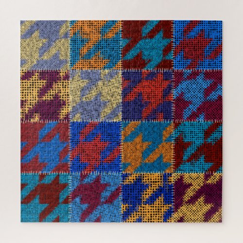 Patchwork canvas imitation vintage pattern jigsaw puzzle