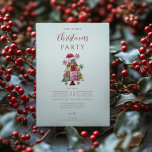 Patchwork Christmas Tree Preppy Invitation<br><div class="desc">Celebrate the holidays with preppy charm and cozy handmade flair. This festive design features a patchwork Christmas tree made of quilted patterns, snowflakes, and a Santa hat — blending nostalgia with modern holiday style. Perfect for Christmas parties, family gatherings, or festive soirées with a touch of homespun warmth. Easily customize...</div>