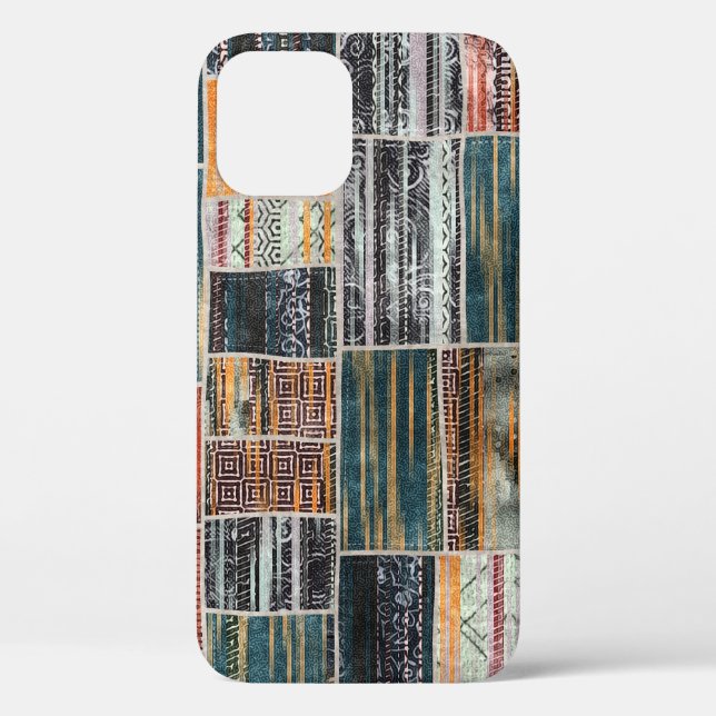 Patchwork collage mix, quilt pattern print. Case-Mate iPhone case (Back)