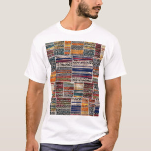 Patchwork collage: mixed quilt pattern. T-Shirt