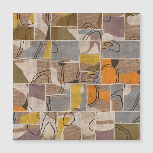 Patchwork collage, quilt mix pattern (Front)