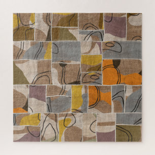 Patchwork collage, quilt mix pattern jigsaw puzzle