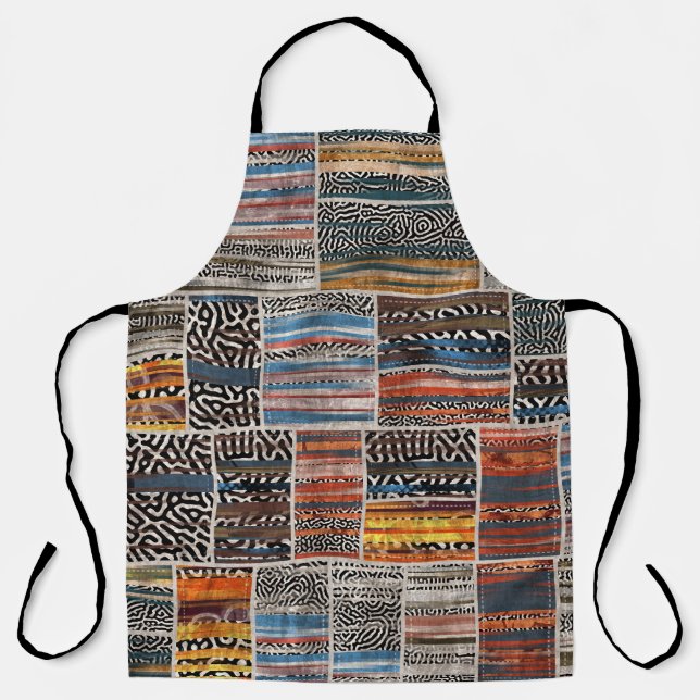 Patchwork Collage: Quilt Pattern Extravaganza Apron (Front)