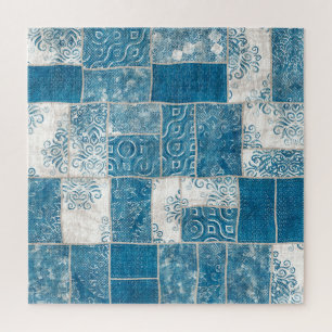 Patchwork Collage: Quilt Pattern Mix Jigsaw Puzzle