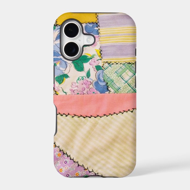 Patchwork Crazy Quilt Iphone Case (Back)