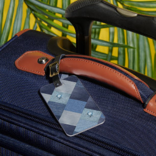Patchwork Denim Cool Luggage Tag