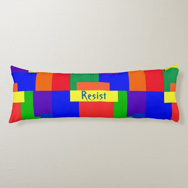Patchwork Design Rainbow Resist Body Pillow