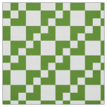 Patchwork Domino - Avocado Green and White Fabric