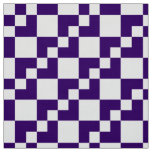 Patchwork Domino - Deep Purple and White Fabric