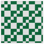 Patchwork Domino - Forest Green and White Fabric