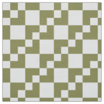 Patchwork Domino - Khaki and White Fabric