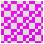 Patchwork Domino - Magenta and White Fabric