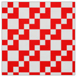 Patchwork Domino - Red and White Fabric