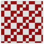 Patchwork Domino - Ruby Red and White Fabric