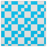 Patchwork Domino - Sky Blue and White Fabric