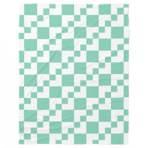 Patchwork Domino - White and Pale Green 7dcfb6