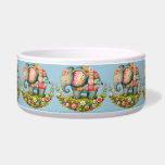 Patchwork Elephant Floral Meadow Charm Bowl<br><div class="desc">A sweet and whimsical elephant stands amid a blooming meadow, its body covered in a patchwork of colorful quilt squares that bring cozy cottage nostalgia to life. The stitched detailing, floral accents, and hand-painted watercolor textures give the design a heartwarming handcrafted charm, perfect for those who adore soft, storybook-style illustrations....</div>