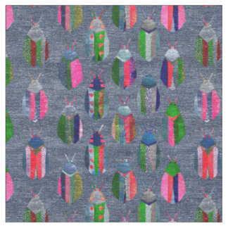 Patchwork Fireflies Fabric