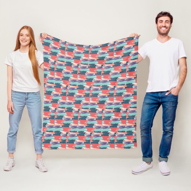 Patchwork Fleece Blanket (In Situ)