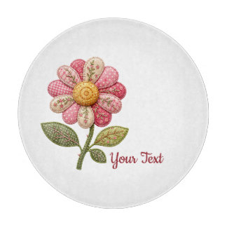 Patchwork Flower in Country Style Cutting Board