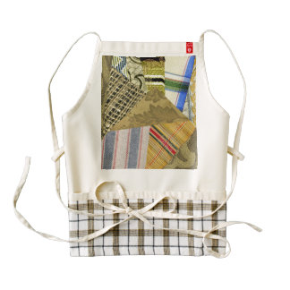 Patchwork Freeform Pieced Effect Zazzle HEART Apron