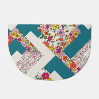 Patchwork Garden – Artistic Floral Doormat