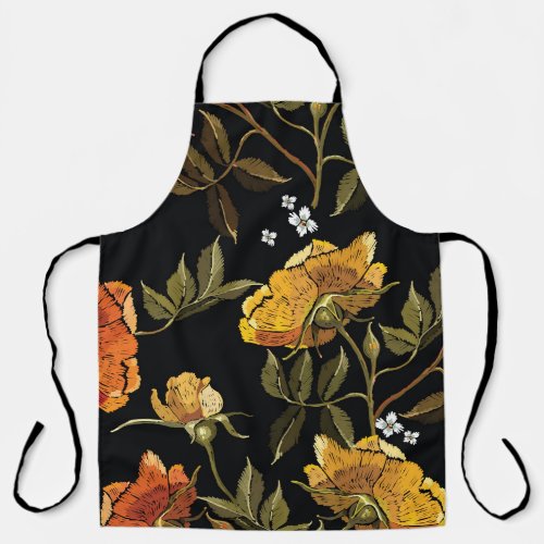 Patchwork Gentle Hand Drawing Design Apron