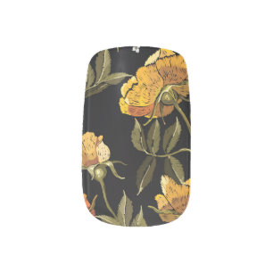 Patchwork Gentle: Hand Drawing Design Minx Nail Art