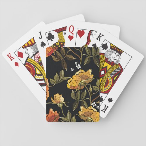 Patchwork Gentle Hand Drawing Design Playing Cards