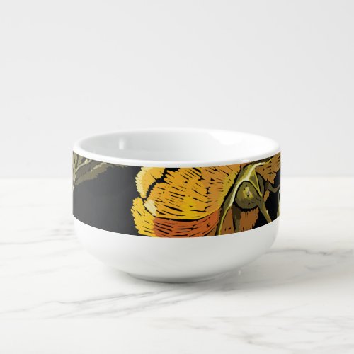 Patchwork Gentle Hand Drawing Design Soup Mug