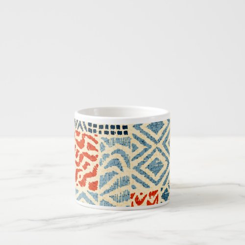 Patchwork Hand Drawn Textures Collection Espresso Cup